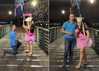 Propuesta de boda en la Costanera de Posadas: la historia de amor de Guadalupe y Martín