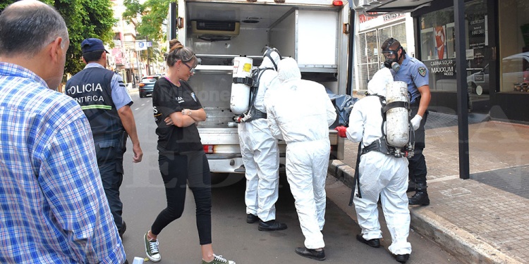 CUATRO DÍAS DESPUÉS. El hallazgo del cuerpo se concretó durante el mediodía del domingo 23 de febrero de 2020.