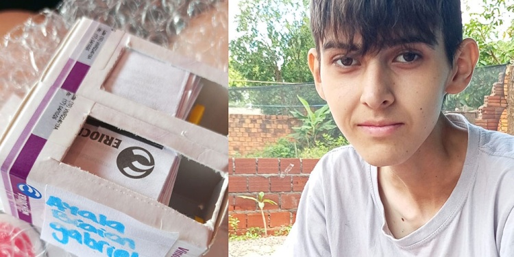 LUCHA. Finalmente, ayer a la mañana la mamá pudo retirar la droga. Tras la primera sesión de quimioterapia, mejoró el estado de ánimo de Brian.