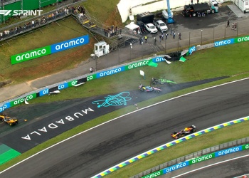 GP de Brasil: fuerte choque y abandono de Franco Colapinto