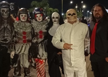 La caravana “Rodada del Terror” reunió a unas 200 motos en Posadas