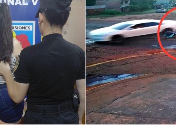 Detuvieron a una mujer acusada de atropellar a su pareja y huir en Puerto Iguazú