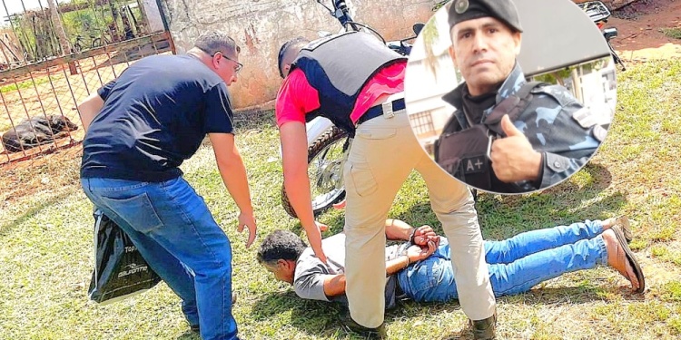 CALIFICADO COMO PELIGROSO. “Cavalo” Mendes reducido por investigadores de la Policía Nacional de Paraguay frente a Iguazú.