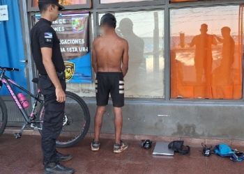 Posadas:  robó en una casa, las Cámaras del 911 lo captaron y lo atraparon en plena fuga