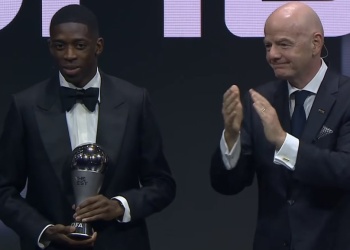 Dembélé ganó el The Best y coronó un año histórico con el PSG