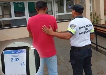 Peligro al volante: detuvieron a un conductor con 2,02 g/l de alcohol en sangre