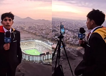 En Brasil lo aman: el niño que narró la final de la Libertadores desde una montaña y conquistó a todos