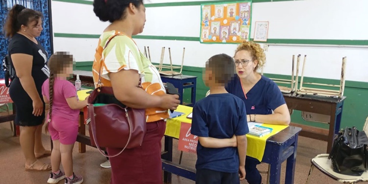 NIÑOS SANOS. “A partir del ingreso escolar dejan de ir a los centros de salud, por eso no queremos perderlos en ese control pediátrico”, indicó Rolón.