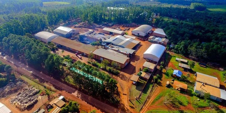 UN GIGANTE CAÍDO. Es una de las más grandes del país en el rubro.