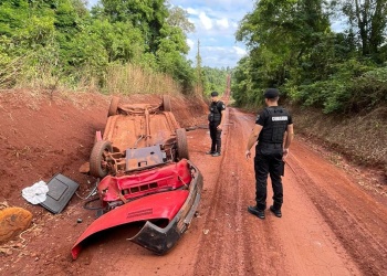 Una joven resultó herida tras despistar con su auto en un camino terrado de Andresito