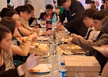 Padres y alumnos denunciaron incumplimiento del catering durante la recepción de la Industrial