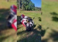 Motociclista sufrió lesiones graves tras despistar sobre la ruta provincial 5 en Panambí