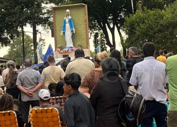 Peregrinos de la zona sur honraron a la Virgen
