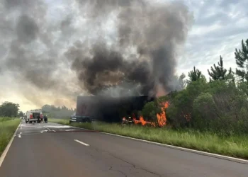 Una pareja misionera murió en un choque frontal seguido de incendio en Corrientes