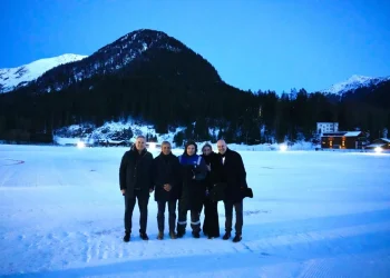 Javier Milei llegó a Davos