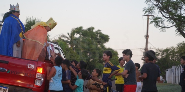 A DOMICILIO. Los Reyes Magos repartieron juguetes y golosinas.