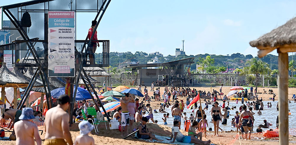 Verano a pleno en Posadas: balnearios colmados, recomendaciones clave y fuerte trabajo preventivo