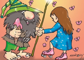 Margarita, el Pombero y un helado de frutilla