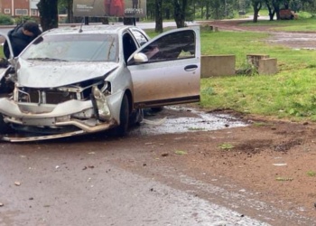 Despiste en la ruta 14 dejó dos personas heridas en Oberá