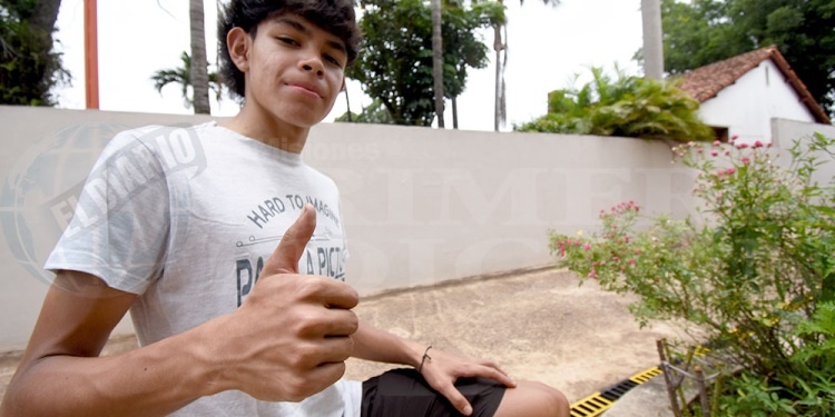 PULGAR EN ALTO. Seba sumó dos podios en el Nacional Infanto Juvenil del año pasado. Este año quiere ir por más.