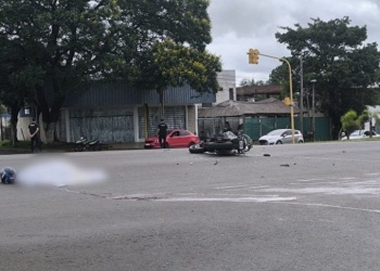 Accidente fatal en Posadas: un motociclista murió en el acto