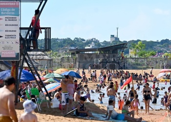 La playa Costa Sur fue la más elegida para iniciar el Año Nuevo