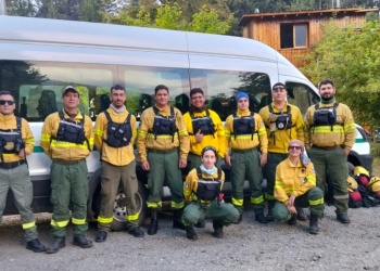Brigadistas misioneros se sumaron al combate de los incendios en el sur del país