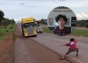 Tras la viralización del video, detuvieron al joven que protagonizaba retos mortales en rutas