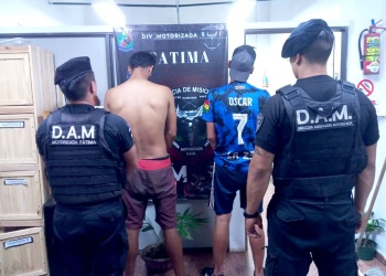 Detuvieron a dos hombres en Posadas, uno tenía pedido de captura por robo calificado
