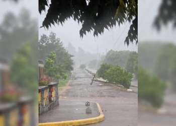 Tormenta severa provocó daños en Colonia Aurora