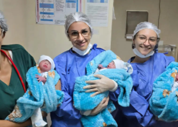 Emiliano, Gael y Alan: nacieron trillizos en el Hospital Materno Neonatal de Misiones