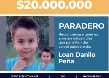 El Gobierno elevó a $20 millones la recompensa por datos sobre el paradero de Loan Peña