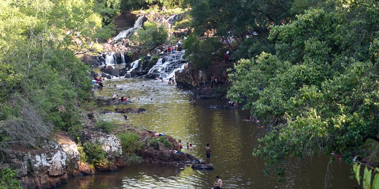 CON FESTIVAL PROPIO. Saltos del Tabay son un clásico del verano misionero.