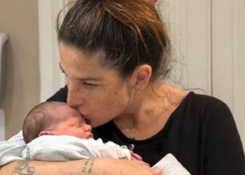 Juana Repetto y la alegría de su nuevo bebé