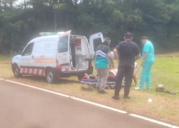 Mojón Grande: dos personas lesionadas, tras un despiste en motocicleta