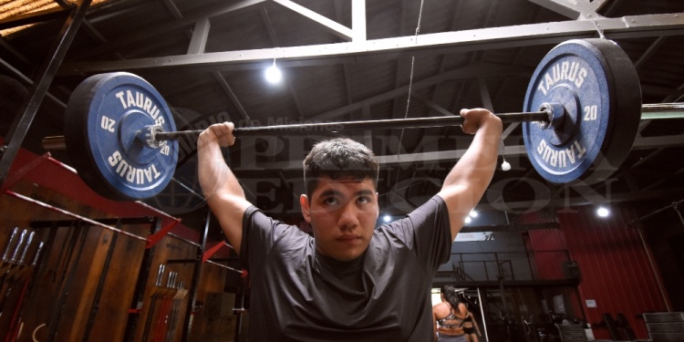 PURA POTENCIA. Talavera entrena a diario, mientras se prepara para la primera concentración anual en el CeNARD.