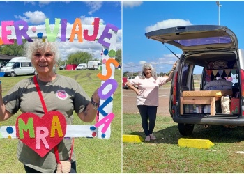 Heredó un auto y cumplió el sueño de viajar sin tiempo y sin destino