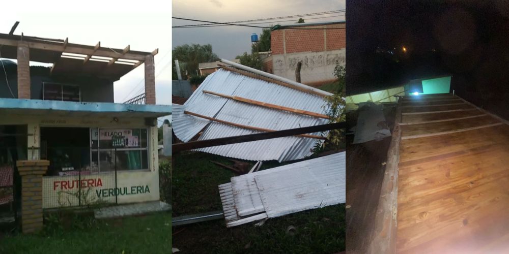 Temporal en Aristóbulo del Valle: cerca de 40 familias afectadas y daños materiales tras fuertes vientos