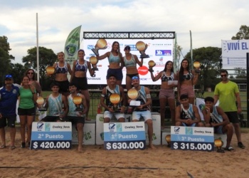 Vóley de playa: González y Melgarejo, al podio en Cerrito