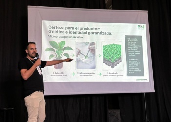 Biofábrica Misiones expuso su modelo biotecnológico en la Feria Triandes de Brasil