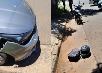 Choque entre una moto y un auto dejó una mujer herida en Posadas