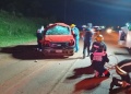 Despiste en la ruta 13 en San Vicente: un conductor resultó herido