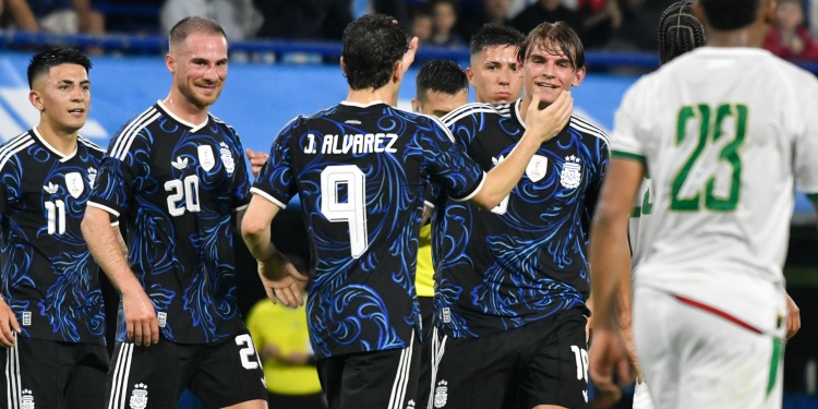 Nicolas Paz. Amistoso Selección Argentina vs Mauritania.