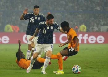 Argentina goleó a Zambia en el último amistoso previo al mundial