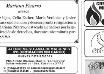 Fúnebres del Jueves 18 de Marzo de 2026