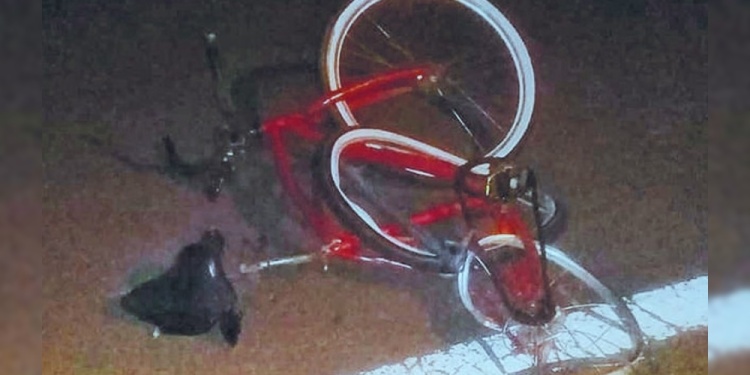 DESTROZADA. Julián volvía a su casa de trabajar y en bicicleta para ganar salud.