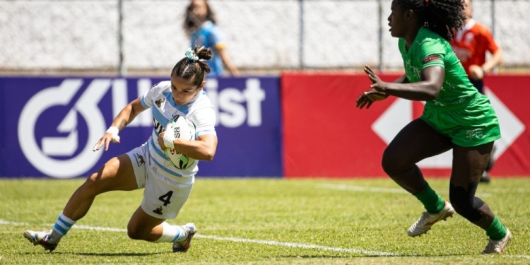 CAPITANA. María Paula Pedrozo fue titular en los tres partidos jugados ayer.