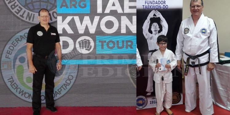 VERDADERO ÍCONO. Luis Borja es sinónimo de taekwon-do en Eldorado./ Gentileza C. Reble