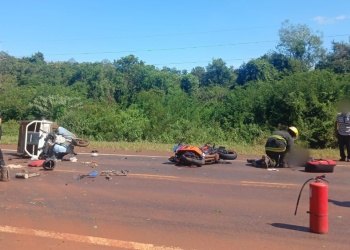 Choque entre motos en Puerto Libertad dejó dos heridos