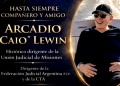 Murió Arcadio “Caio” Lewin, histórico dirigente del sindicalismo judicial misionero